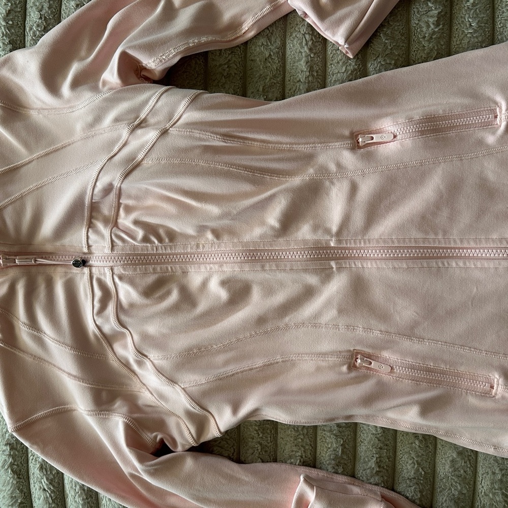 Light Pink Zip-Up Active Jacket